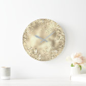 Doorbladert de Gouden Palm van Champaigne Metaal Grote Klok (Huis)