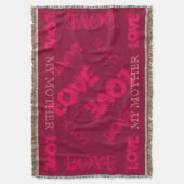 Doorboor Mijn Moeder werpen Deken (Voorkant Verticaal)