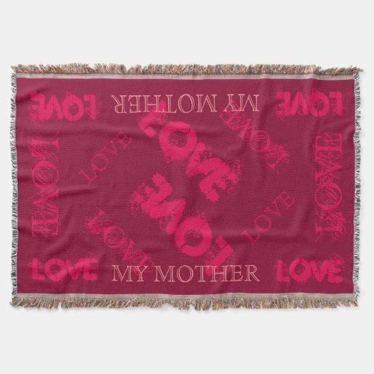 Doorboor Mijn Moeder werpen Deken (Voorkant)
