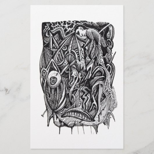 Doorboord, door Brian Benson Briefpapier (Voorkant)