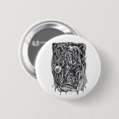 Doorboord, door Brian Benson Ronde Button 5,7 Cm (Voorkant /achterkant)