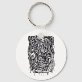 Doorboord, door Brian Benson Sleutelhanger
