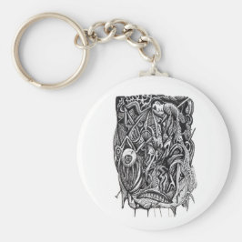 Doorboord, door Brian Benson Sleutelhanger