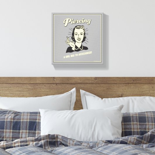 Doorboren: een meisje moet toegang krijgen tot canvas afdruk (Insitu (Slaapkamer))