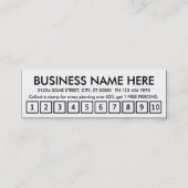 doorboren. trouwerekaart klantenkaartje (Achterkant)