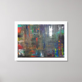 Doorboren van de schemering canvas afdruk