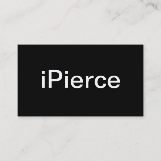 Doorborend Visitekaartje (Voorkant)