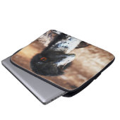 Doorborende ogen van de Outback  Laptop Sleeve (Voorkant onderkant)