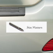Doorboringsnaald, formaat Matters bumper sticker (Op auto)