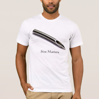 Doorboringsnaald, maat t-shirt