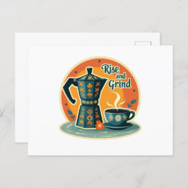 Doorborrelende Herinneringen: Oude Koffiemomenten Briefkaart