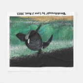 "Doorbraak" kunst fleece deken (Voorkant (Horizontaal))