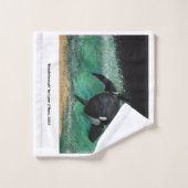 "Doorbraak" kunst handdoek en washandje set (Wasdoekje)