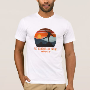 doorbraak naar buiten , bergen zijn ca t-shirt