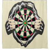 Doorbraak naar de Bullseye – Ultimate Dartboard Douchegordijn (Voorkant)