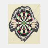 Doorbraak naar de Bullseye – Ultimate Dartboard Fleece Deken (Voorkant)