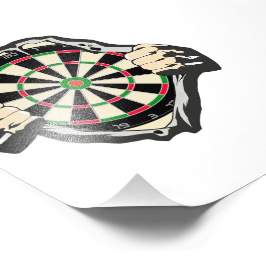Doorbraak naar de Bullseye – Ultimate Dartboard Foto Afdruk (Hoek)