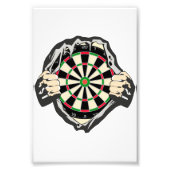 Doorbraak naar de Bullseye – Ultimate Dartboard Foto Afdruk (Voorkant)