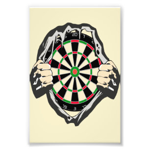 Doorbraak naar de Bullseye – Ultimate Dartboard Foto Afdruk