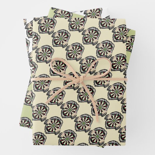 Doorbraak naar de Bullseye – Ultimate Dartboard Inpakpapier Vel (In situ)