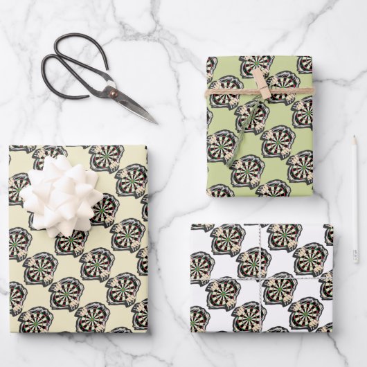 Doorbraak naar de Bullseye – Ultimate Dartboard Inpakpapier Vel (Voorkant)