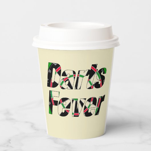 Doorbraak naar de Bullseye – Ultimate Dartboard Papieren Bekers (Achterkant)