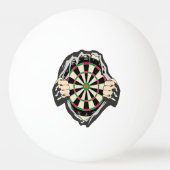 Doorbraak naar de Bullseye – Ultimate Dartboard Pingpongbal (Voorkant)