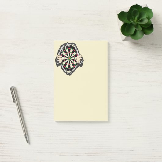 Doorbraak naar de Bullseye – Ultimate Dartboard Post-it® Notes (Kantoor)