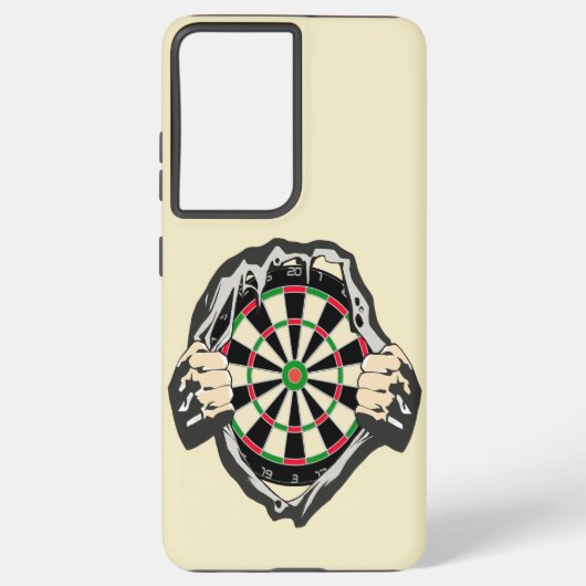Doorbraak naar de Bullseye – Ultimate Dartboard Samsung Galaxy Hoesje (Achterkant)