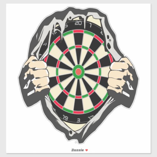 Doorbraak naar de Bullseye – Ultimate Dartboard Sticker (Vel)