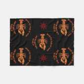 Doorbreek de krawvissen fleece deken (Voorkant (Horizontaal))