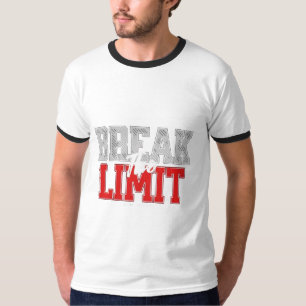 Doorbreek de limiet van de Motivatie gym T-shirt