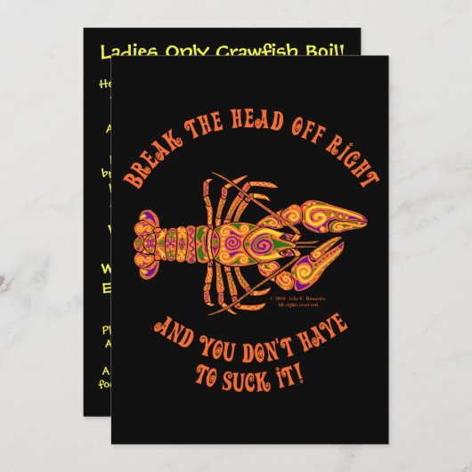 Doorbreek de uitnodiging voor het uitnodigen van d (Voorkant / Achterkant)