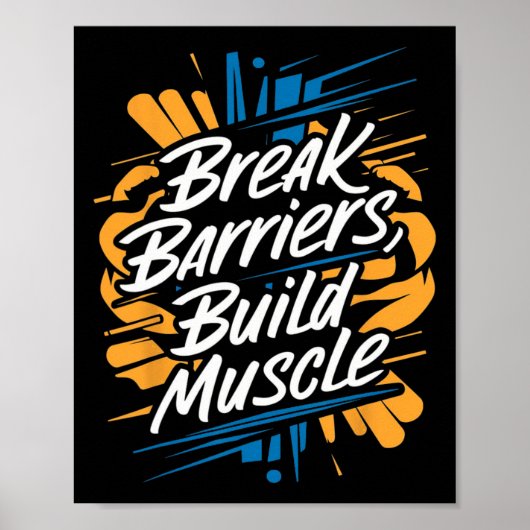 Doorbreek grenzen poster (Voorkant)
