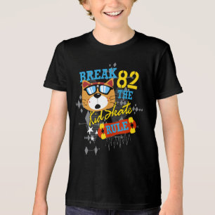 Doorbreek het Schaats: Cool Cat Edition Tri-Blend Shirt