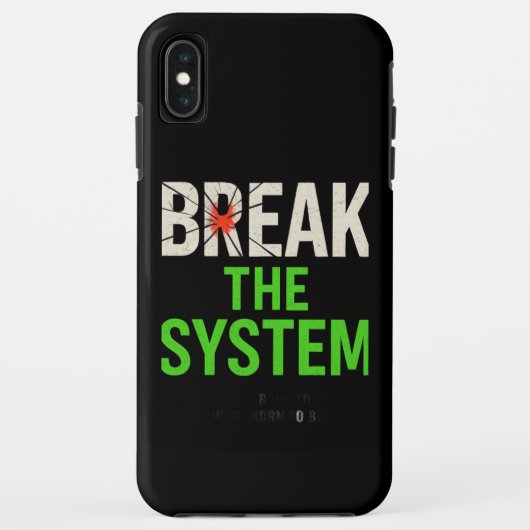 Doorbreek het systeem - Vet Motivatie Case-Mate iPhone Case (Achterkant)