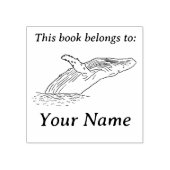 doorbreking van het walvissenboek rubberstempel (Afrduk)