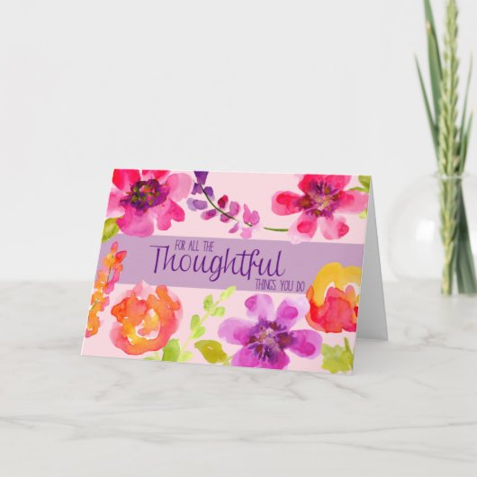 doordacht bedankkaart (Voorkant)