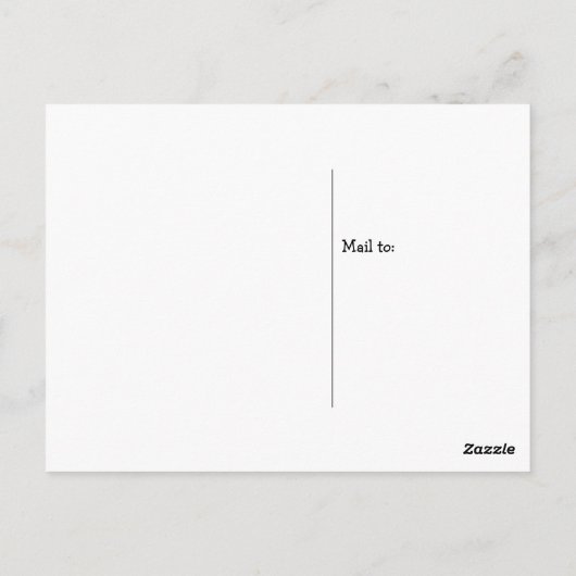 doordacht briefkaart (Achterkant)