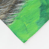 Doordacht bruin Beer schilderen Fleece Deken (Hoek)