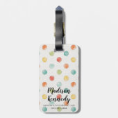 Doordacht Butterflies Stap Bagagelabel (Achterkant verticaal)