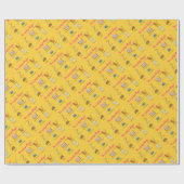 Doordacht cadeautjes grappige kerstCartoon Cadeaupapier (Vlak)