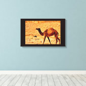 Doordacht Camel Canvas Afdruk (Insitu (Houten vloer))