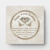 Doordacht gepersonaliseerd voor haar, aangepaste v fotoplaat (Voorkant)