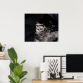 Doordacht Gorilla Wall Poster (Thuiskantoor)