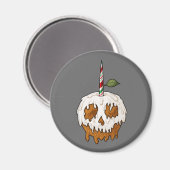 Doordacht karamel Apple Skull Magnet (Voorkant / Achterkant)