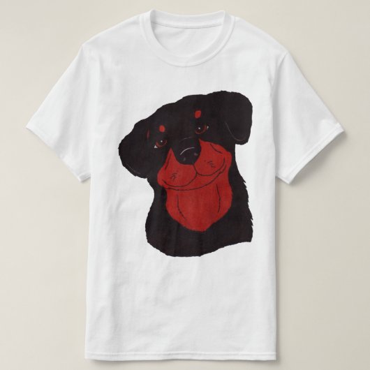 Doordacht rottweiler t-shirt (Design voorkant)