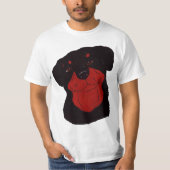 Doordacht rottweiler t-shirt (Voorkant)