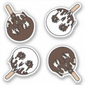 Doordacht Sweet Skull Ice Pop Sticker Set (Voorkant)