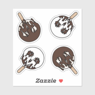 Doordacht Sweet Skull Ice Pop Sticker Set